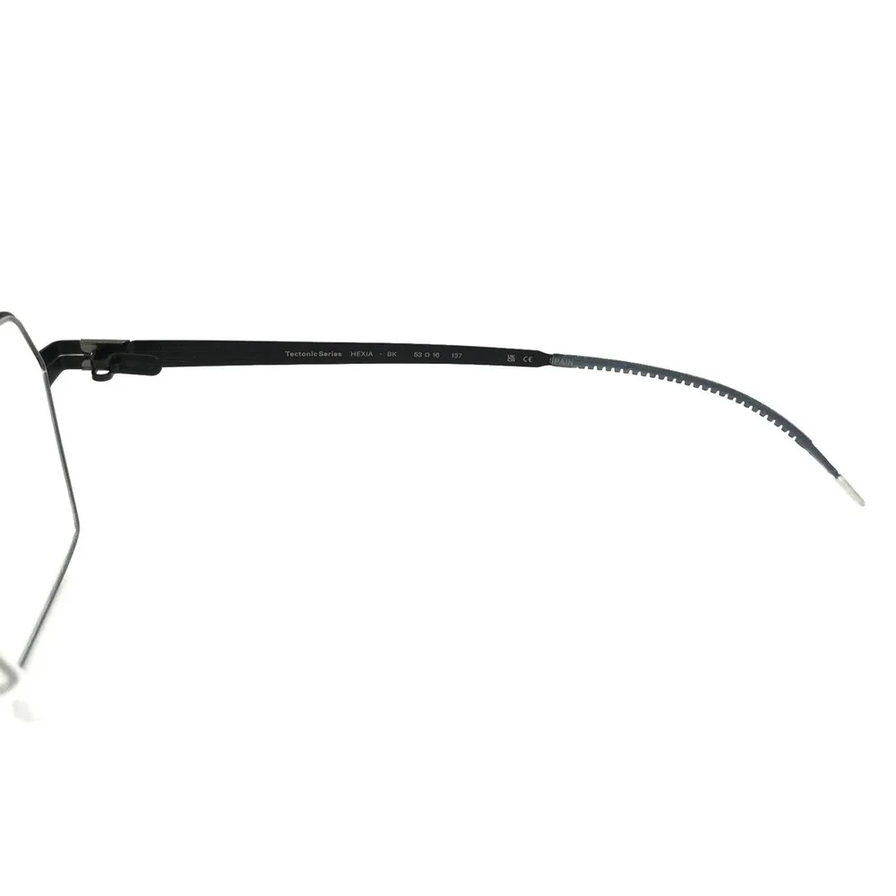 lool Eyewear Eyeglasses Frames HEXIA BK Black Geometric Hexagonal 53-16-137